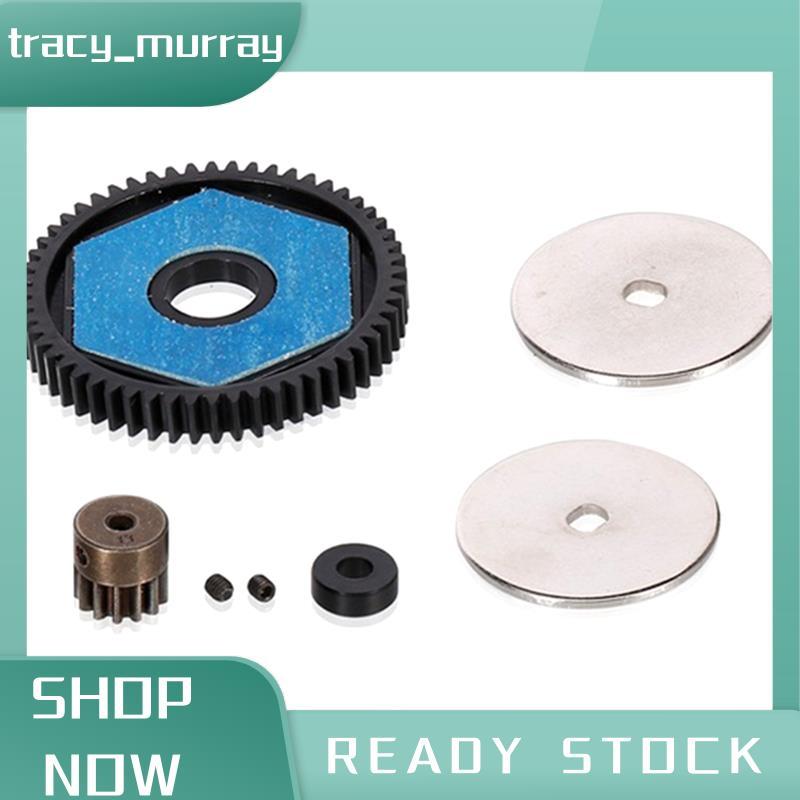 tracy_murray 56T Spur Gear วัสดุคอมโพสิต 13T เกียร์มอเตอร์เกียร์ชุดสําหรับ 1/10 RC Crawler รถ SCX10 
