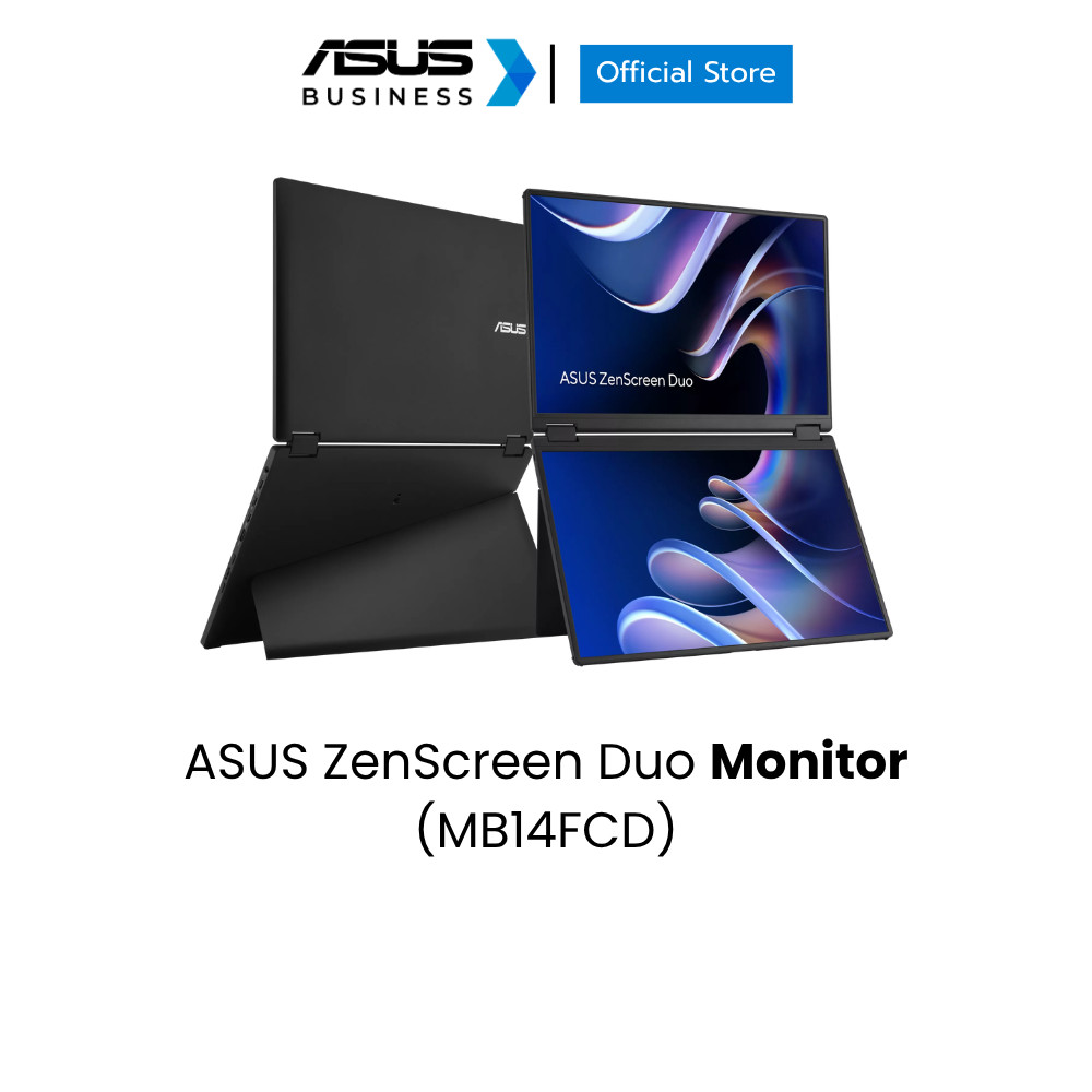 ASUS ZenScreen Duo Monitor (MB14FCD) 14" Dual , WUXGA , IPS 360 ํ, 60Hz
