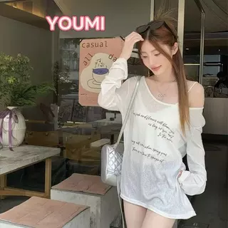 เสื้อแขนยาว เสื้อชีฟองทรง Ovesize ใส่แมทช์เสื้อสายเดี่ยว หรือ บิกินี่ ใส่คลุมได้ทุกงาน ทรงหลวม พิมพ์ลาย สาว เซ็กซี่