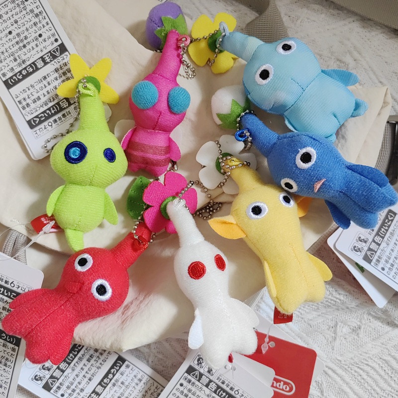 Nintendo Toys PIKMIN Series Mini Figure Model Keychain Plush Doll Pikmin Ice Dolls Brand New