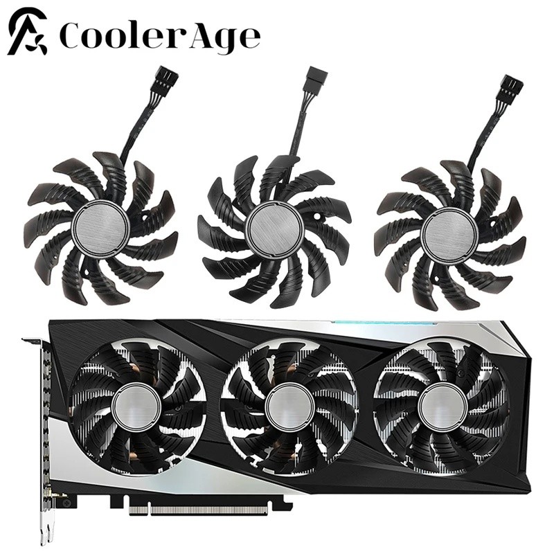 * ใหม่ Original 78MM Cooler พัดลมสําหรับ Gigabyte GeForce RTX 3060 Ti RX 6600 6700 XT GAMING กราฟิกก