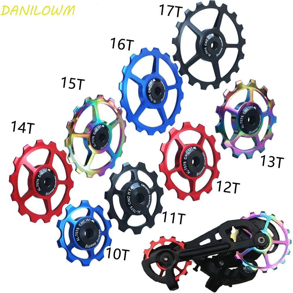 DANILOWM จักรยานด้านหลัง Derailleur จักรยานเสือหมอบอลูมิเนียม Jockey ล้อด้านหลัง Derailleur Jockey ล