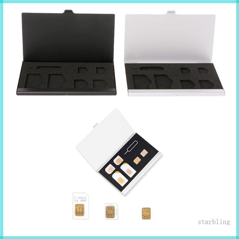 Star SIM Card Storage Case สําหรับ Micro SIM Card Memory Card Holder Reader Case Cover