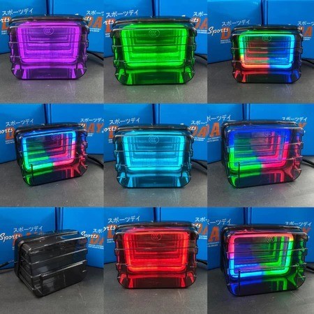 STOP LAMP INFINITY GL100 RGB MIKA SMOKE ด้านหลัง STOP LAMP GL 100 วันกีฬา
