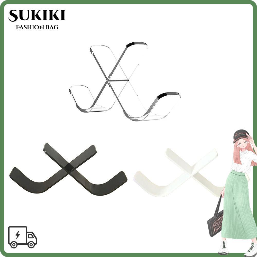 SUKIKI Hockey Puck Display, กีฬาตกแต่ง Triple Ice Hockey Puck ผู้ถือขาตั้ง, อะคริลิคโปร่งใส Desktop 