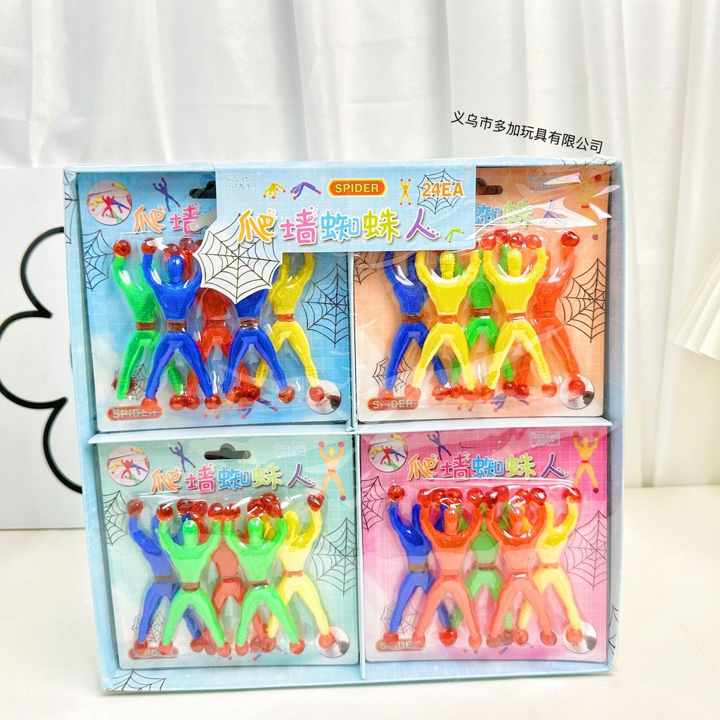 F24 Item Wall Climbing Spider-Man ของเล่นเด็ก Flip Heel Spider-Man Decompression ของเล่น Tricky ของเ