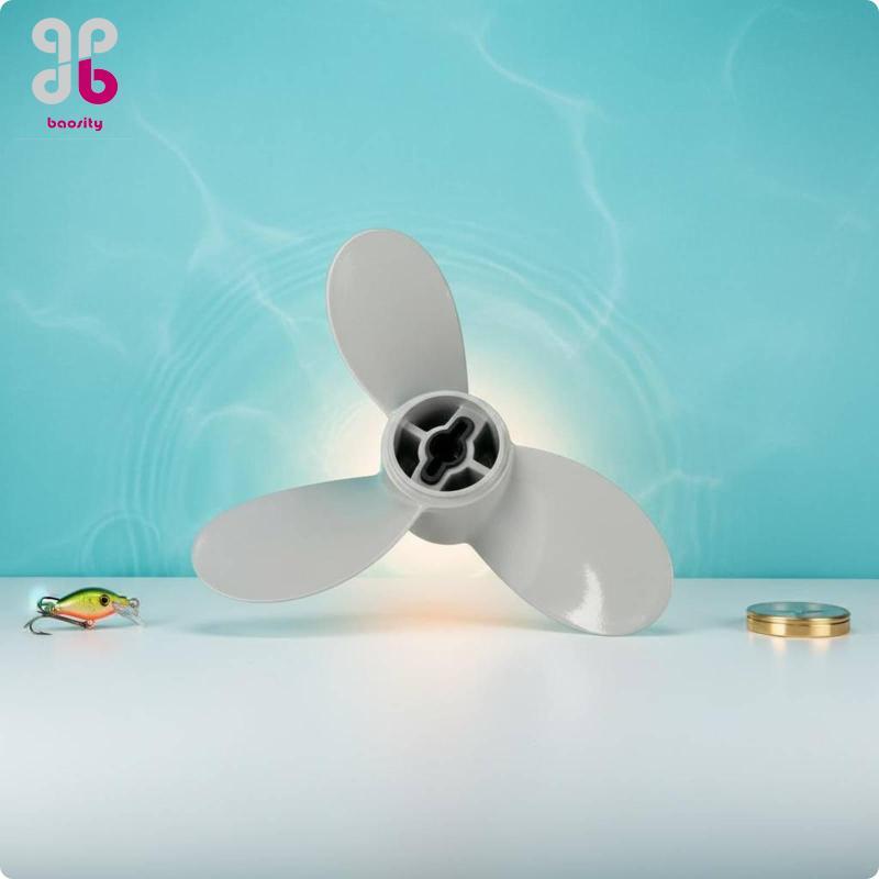 Baosity Thruster Propeller Right Hand Rotation Outboard Propeller 12V 45-55-65lbs