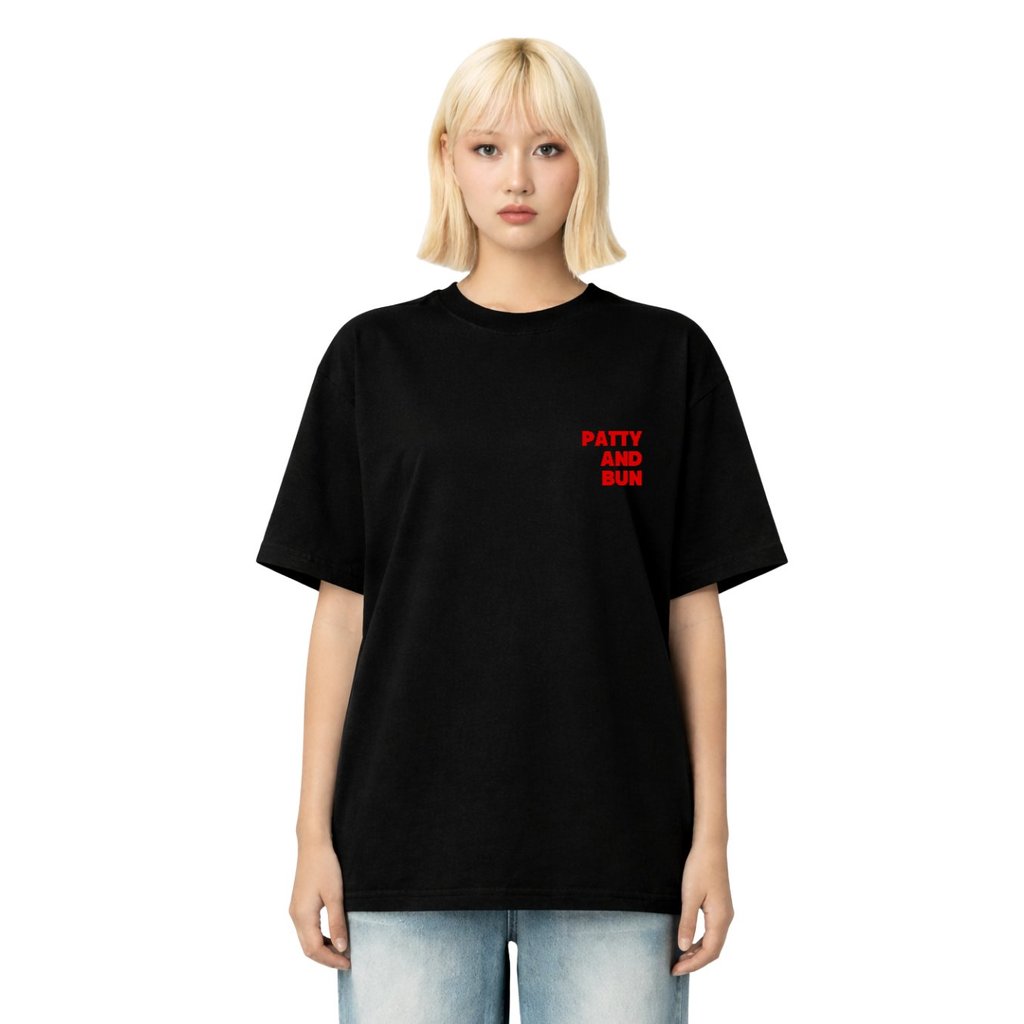GROOVY X PATTY AND BUN Burger Kit Oversized T-Shirt