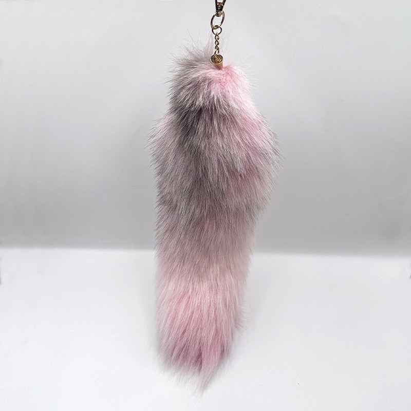 Fox Tail จี้เครื่องประดับอุปกรณ์เสริมตุ๊กตา Props Fox Tail พวงกุญแจ LW3Y