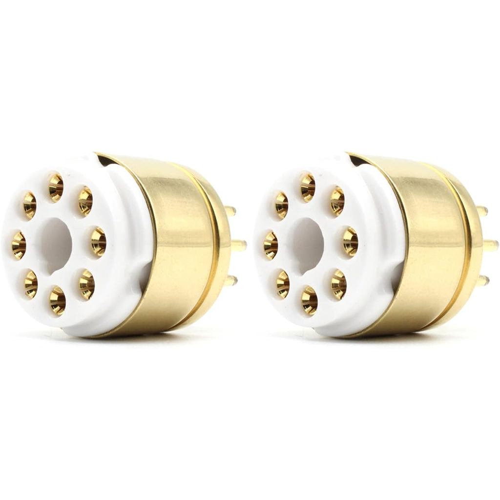 2pcs Ampta Octal 8pin Tube Saver Ceramics 6550 KT88 EL34 6L6 6SN7 6CA7 5Z3 5U4 6V6 KT100 เครื่องขยาย