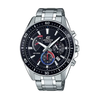 CASIO นาฬิกาข้อมือผู้ชาย EDIFICE รุ่น EFR-552D-1A3VUDF สายสเตนเลสสตีล สีดำ