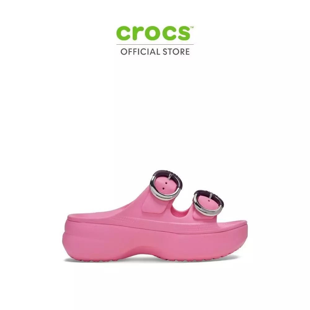 CROCS รองเท้าแตะผู้หญิง SATURDAY PLATFORM DIPPED BUCKLE SANDAL รุ่น 213246-669 - PINK LEMONADE