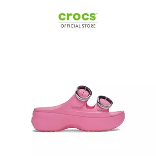 CROCS รองเท้าแตะผู้หญิง SATURDAY PLATFORM DIPPED BUCKLE SANDAL รุ่น 213246-669 - PINK LEMONADE