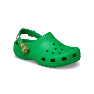 CROCS รองเท้าลำลองเด็ก CLASSIC HOLIDAY ICONS LIGHTS CLOG รุ่น 211888-3E8 - GRASS GREEN