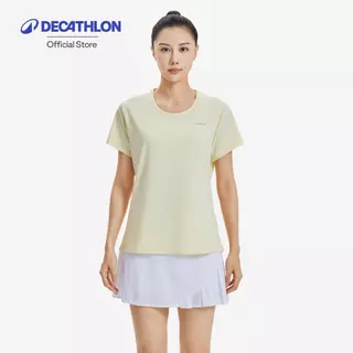 Decathlon Kiprun Run 500 Dry Women'S Breathable Running T-Shirt เสื้อยืดผู้หญิงใส่วิ่ง - Yellow