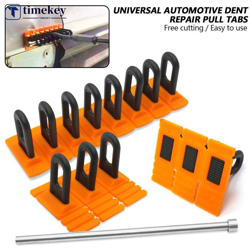 TIMEKEY Universal Paintless กาวดึงแท็บ Dent รถ Dent Repair ดึงแท็บชุดเครื่องมือ Dent Puller Kit สําห
