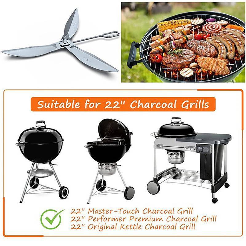 LETH One-Touch ทําความสะอาดระบบชุดออกแบบสําหรับ Weber กาต้มน้ําย่าง,สําหรับ 7444 Weber Grill อะไหล่,