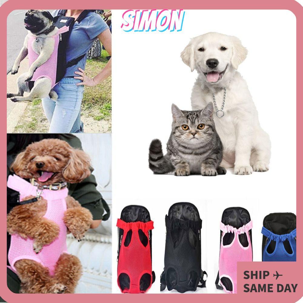 SIMON Pet Carrier Backpack, Breathable Adjustable Dog Backpack Carrier, Dog Front Carrier Puppies Po