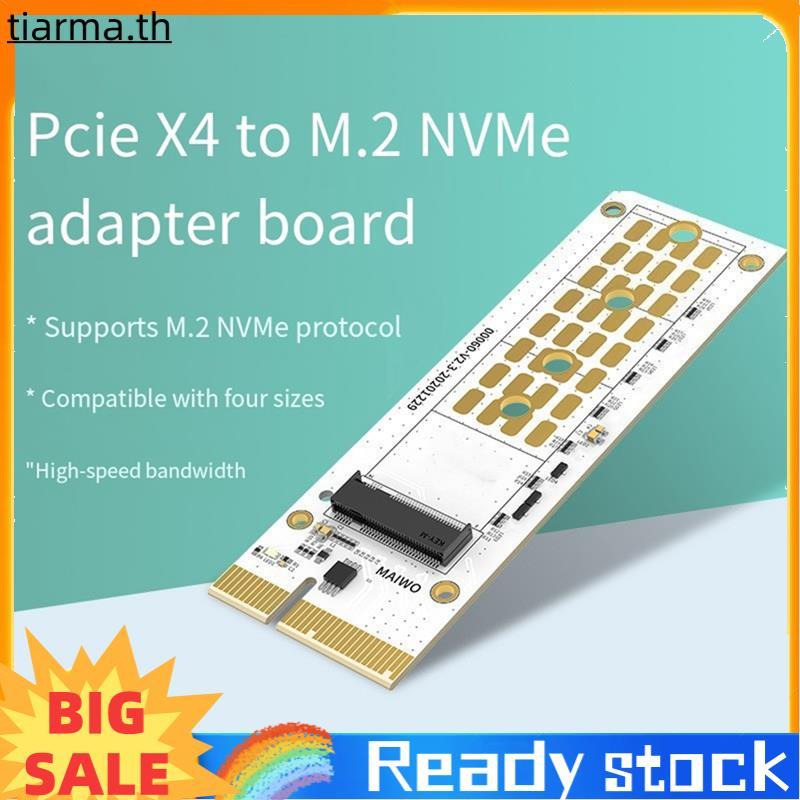การ์ดขยาย TIARMA PCIE X4 M. 2 M Key NVME Riser อะแดปเตอร์การ์ด HDD M2 Mkey M Key RGB คอมพิวเตอร์อะแด