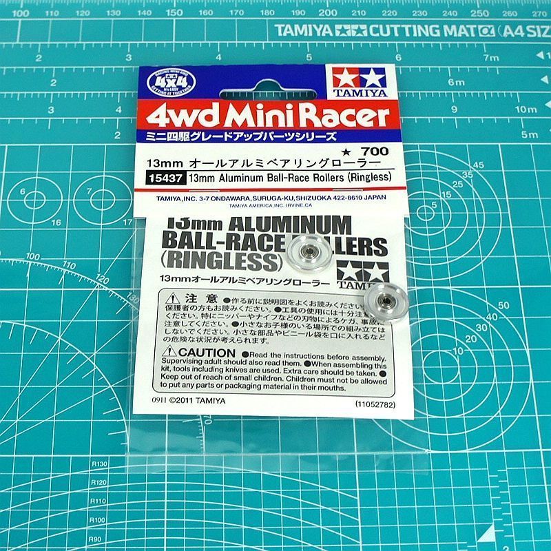 TAMIYA TAMIYA อุปกรณ์เสริมขับเคลื่อนสี่ล้อ 15437 13 มม. Silver Alloy Ball Bearing Guide ล้อ