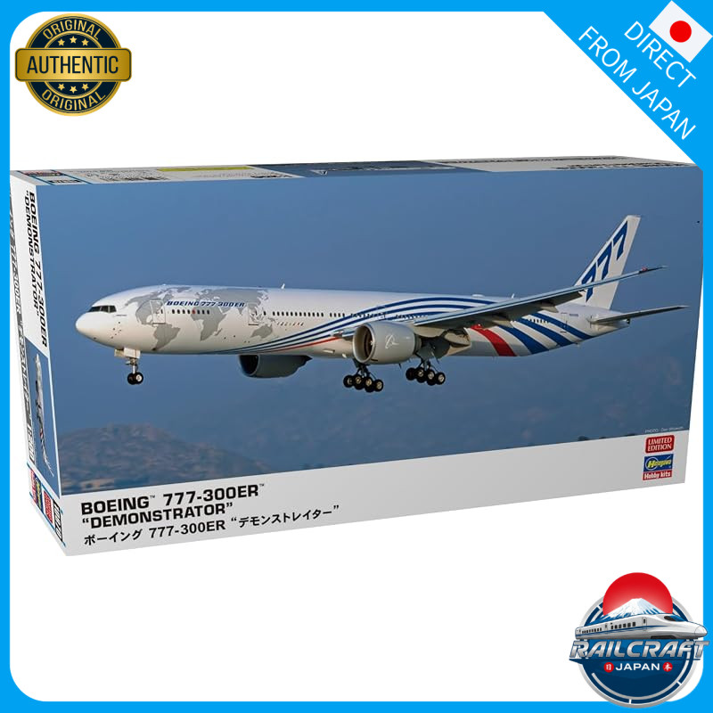 Hasegawa 1/200 Boeing 777-300ER "Demonstrator" plastic model 10870
