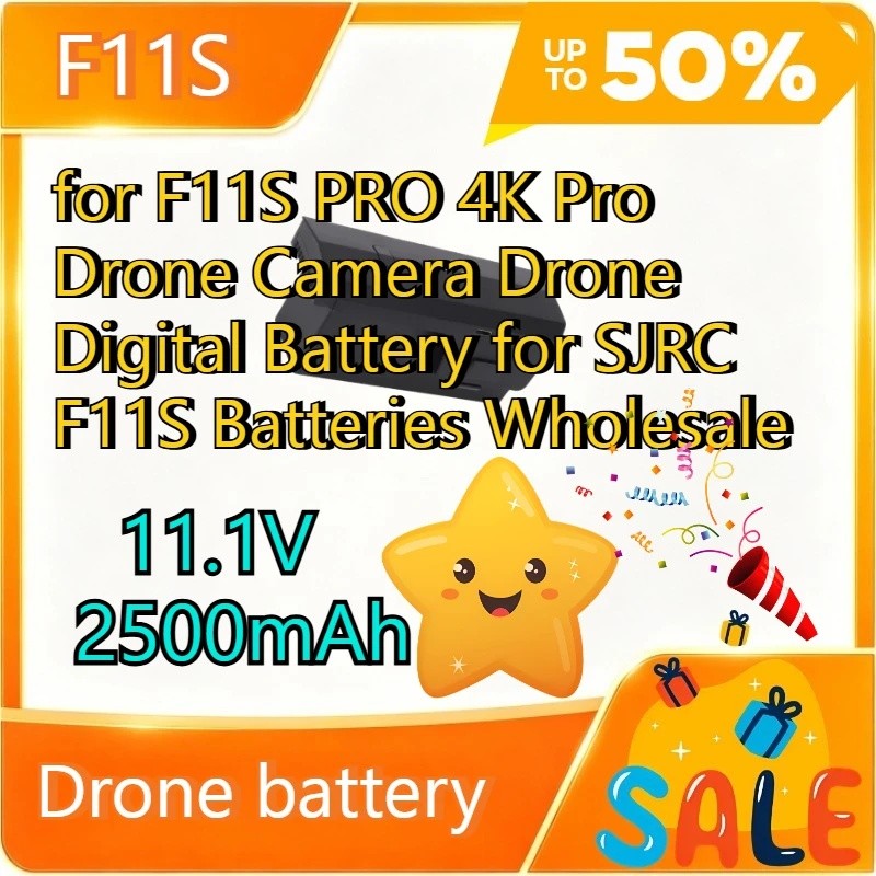 11.1V 2500mAh F11S สําหรับ F11 SPRO 4K Pro Drone กล้อง Drone แบตเตอรี่ดิจิตอลสําหรับ SJRC F11S แบตเต