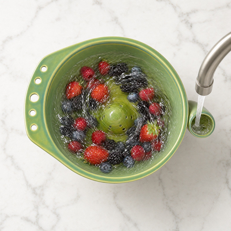 ชามผลไม้เซรามิก Swirl Berry Swirl Bowl Berry Swirl Bowl เครื่องครัวแปลกใหม่ในครัวเรือน
