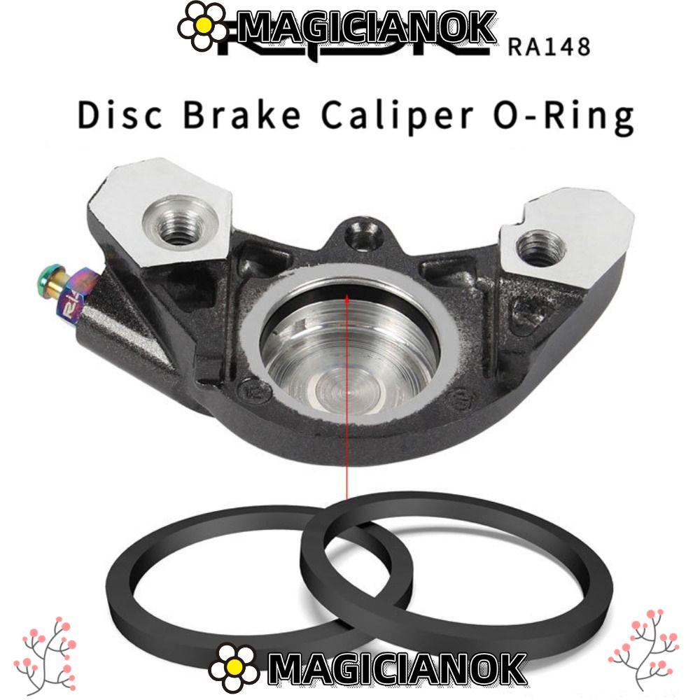 MAGICIANOK 2 ชิ้นแหวนปิดผนึก,สีดํา RISK ดิสก์เบรก Caliper, เบรคลูกสูบ O-Ring สําหรับ SLX M7000 XT M8