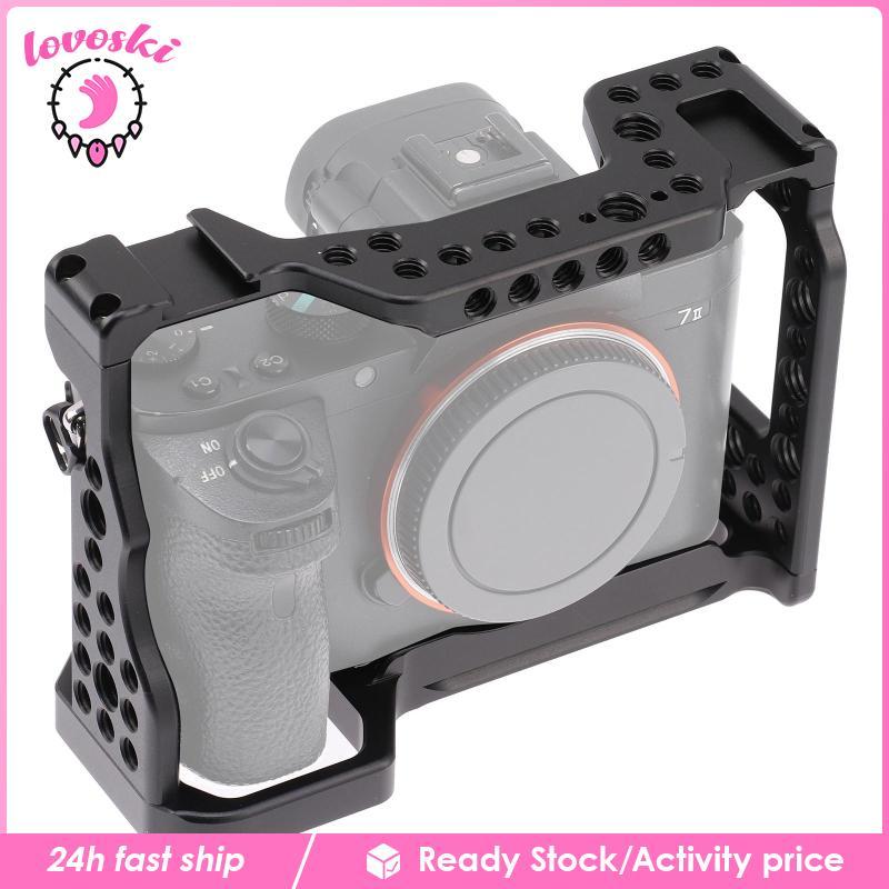 [Lovoski] กรงกล้องอะลูมิเนียม Video Rig, เคสทดแทนสําหรับ A7M3 /AR3 /A7II /A7III /A7S2 /A7R2