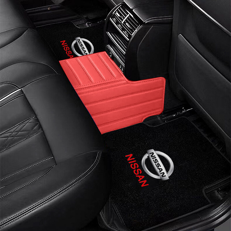 4PCS พรม Flannel ไม่มีกลิ่น Anti-slip รถสําหรับ Nissan Sentra Serena Grand Livina Terra Navara Teana