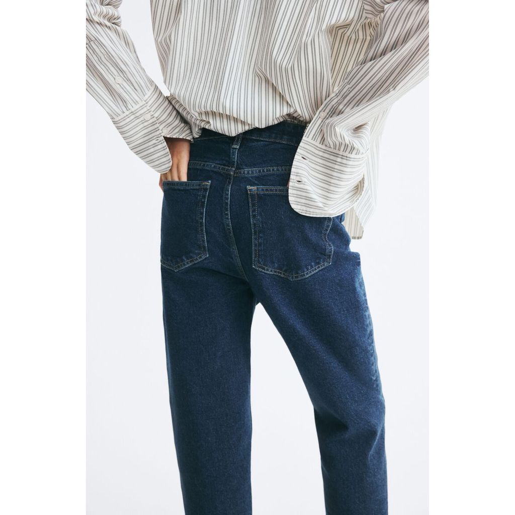 H&M(เอชแอนด์เอ็ม) กางเกงยีนส์ Slim Mom สูงเอ็นข้อ ผู้หญิง 0941666_15