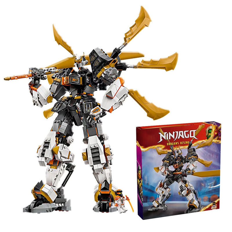 บล็อกตัวต่อที่เข้ากันได้ Phantom Ninja 71821 Kous Titan Dragon Mecha Assembly Toy ใหม่ 98015
