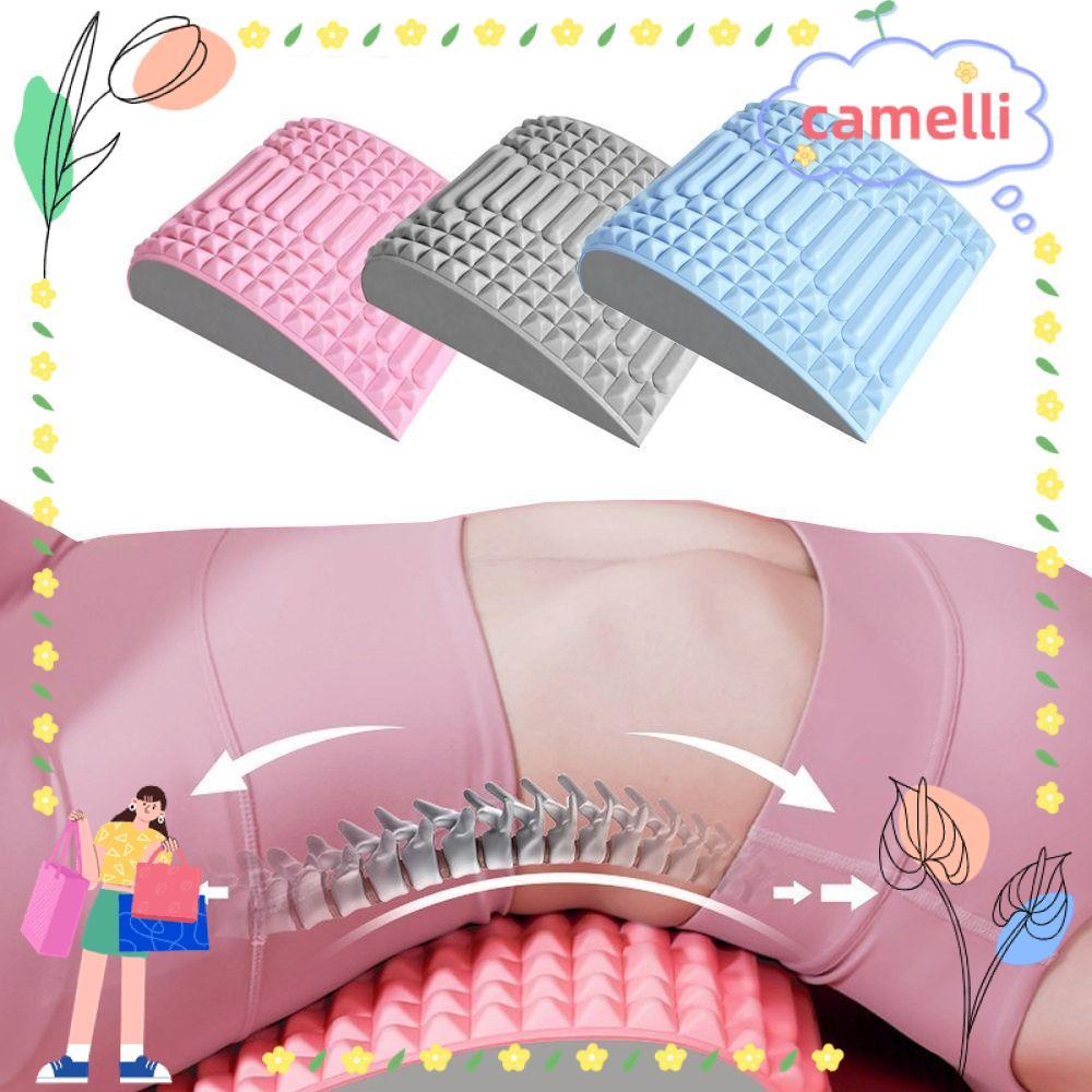 CAMELLI หมอนหน่วยความจําปากมดลูก, คอยืด TPE นวดหลังเอว, นวดเอว EVA Lumbar Support Spine Board Unisex