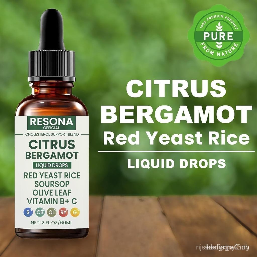 ทําความสะอาดข้าวยีสต์แดง Resona, Resona Citrus Bergamot Red Yeast Rice Cholesterol Cleanse, Choleste