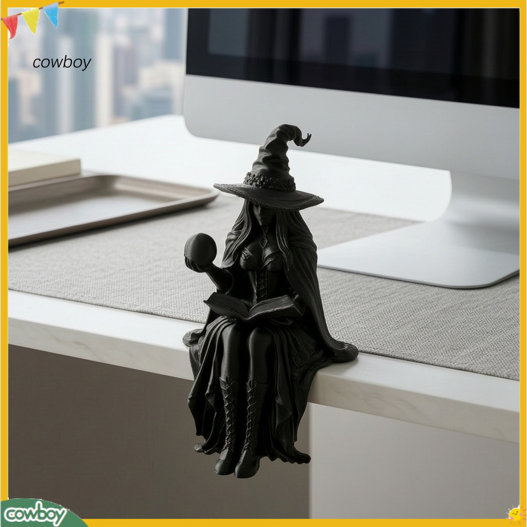 คาวบอยคาวบอยคาวบอย|  3d พิมพ์ฮาโลวีน Fortune Teller ตุ๊กตา Gothic แม่มดรูปปั้น Magic Ball Book Mysti