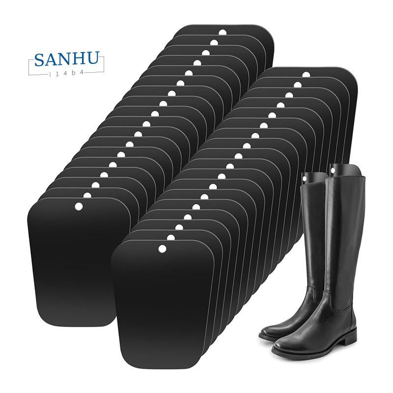 30 ชิ้น Boot Shapers, Boot Shaper แทรกสําหรับผู้หญิงและผู้ชายเพื่อให้รูปร่าง, สีดําสูง Boot Shapers 