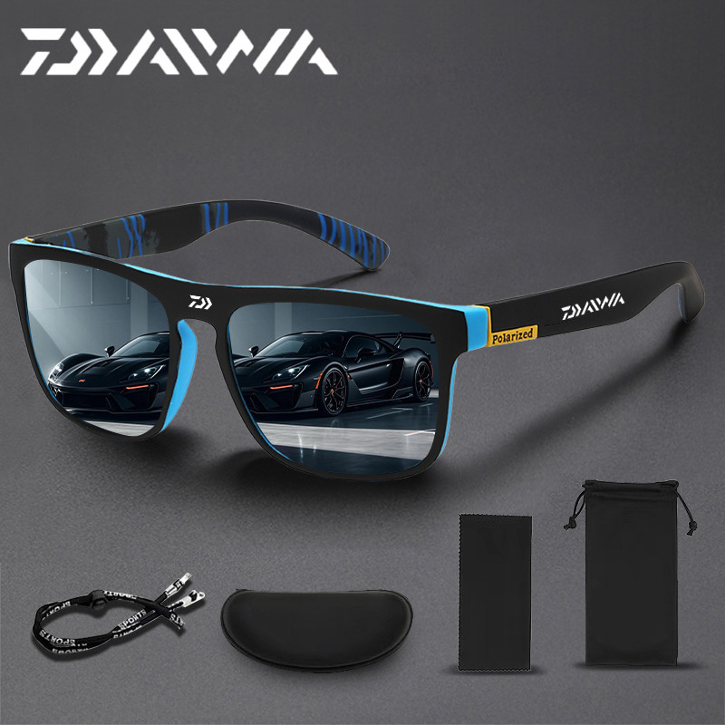 แว่นตาตกปลาโพลาไรซ์ UV400 แว่นตากันแดดกีฬาสําหรับขี่จักรยานขับรถแว่นตาผจญภัยกลางแจ้ง