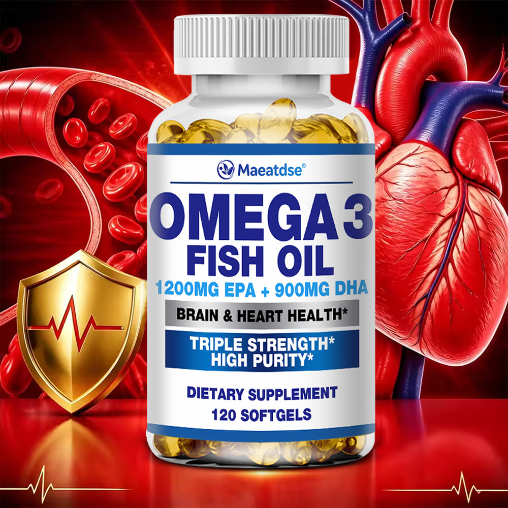 น้ํามันปลา Triple Strength Omega 3 EPA DHA Omega3 Brain Heart Support