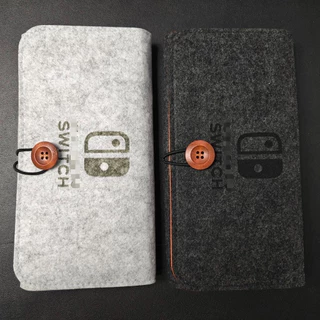 Switch Felt Pouch for Switch 1/ 2/ OLED/ Lite Portable Carrying Bag 4/5 Game Cartridges Card Slot [สต๊อกในพื้นที่]