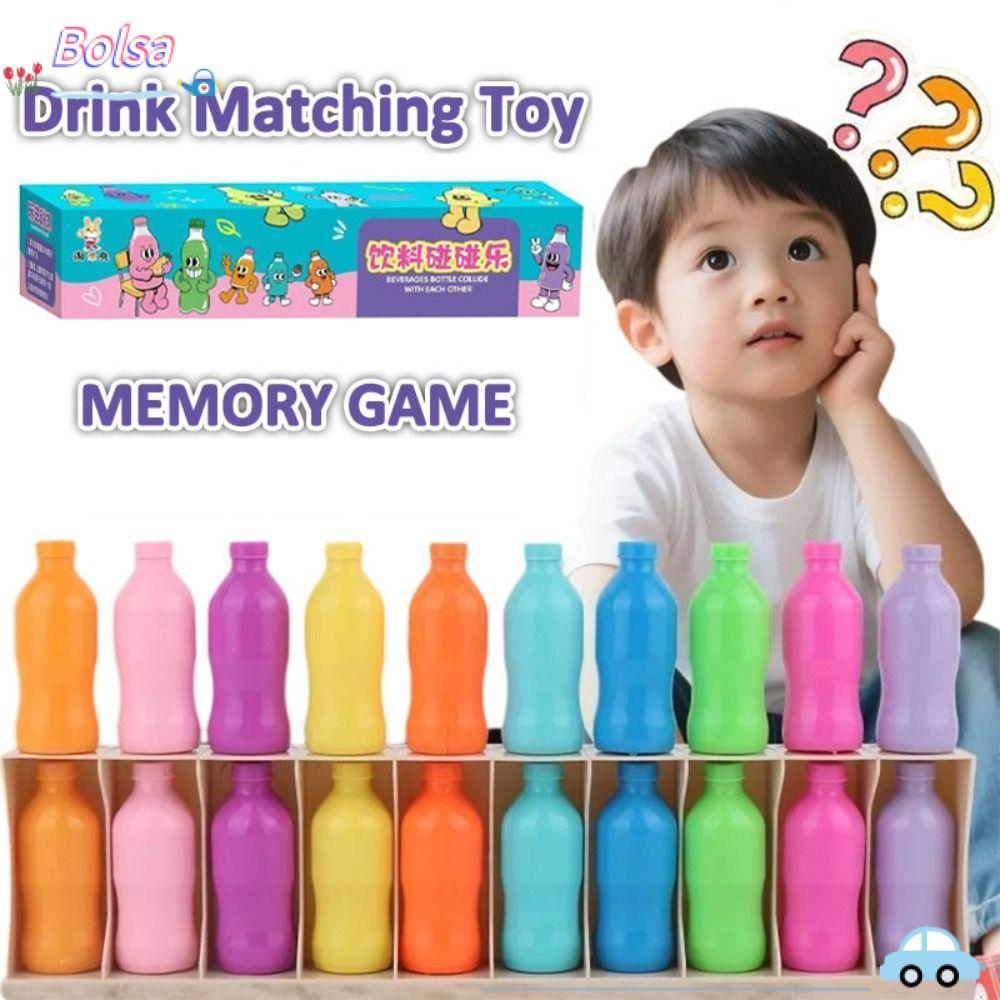 ของเล่นสีการเรียนรู้ โบลซ่า ของเล่นเพื่อการศึกษาที่มีสีสันเกมหน่วยความจําจับคู่สี, สนุก มอนเตสซอรี่ สีการจําแนกเกมการออกกําลังกายกล