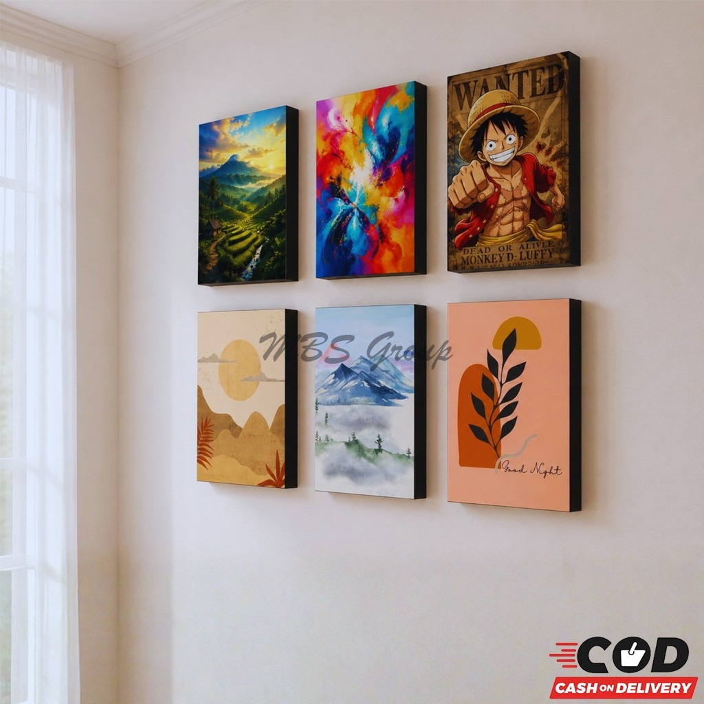 Wall Decorative Wall Decor Aesthetic Frame Block/Pitc Box ขนาด 20x28 Custom Design Free to One Day