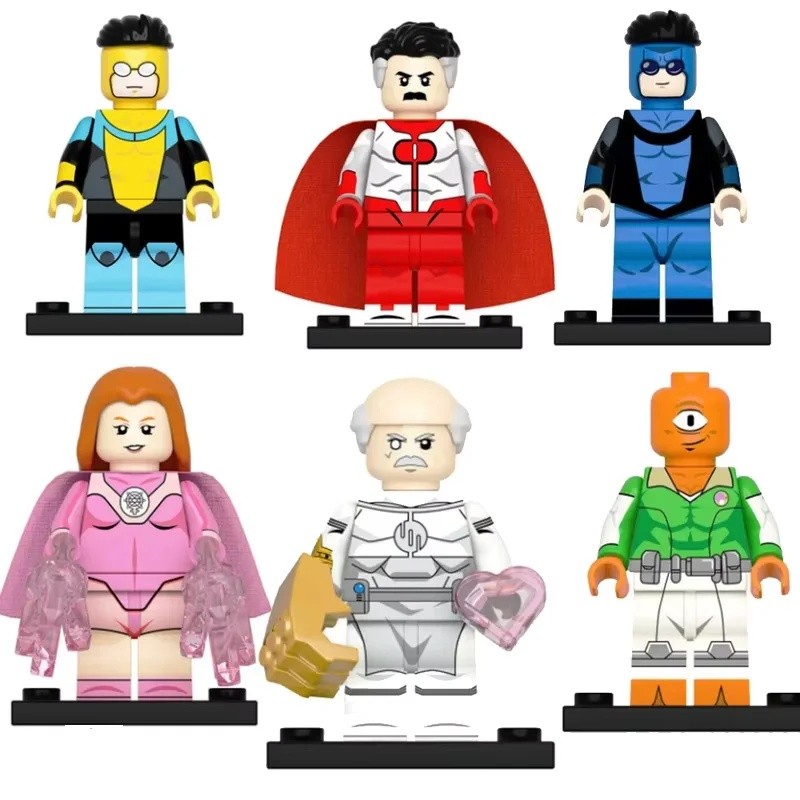 Invincible Series Omni Man Mark Atom Eve Figurine 3D Hero รูปปั้นเครื่องประดับบ้านของเล่นของขวัญสําห