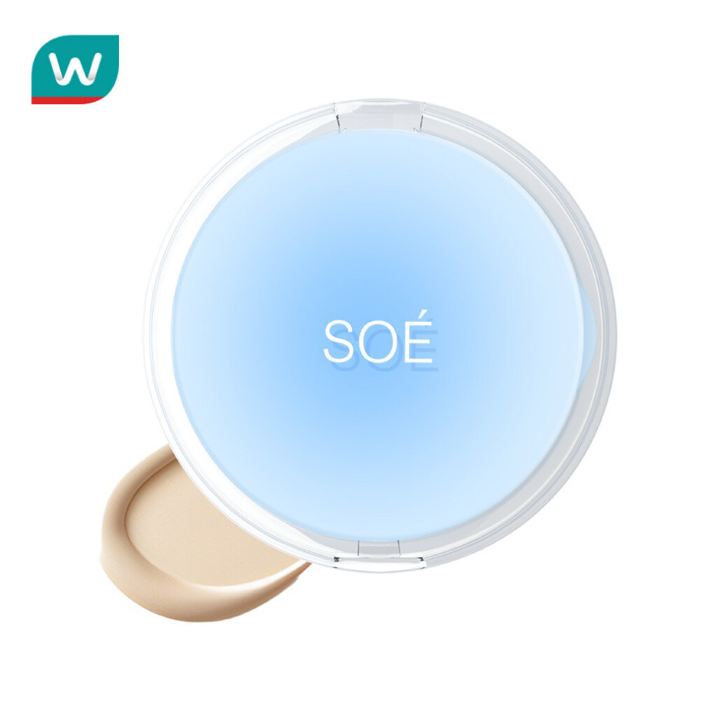 SOE โซเอ้ เรเดียน ไวท์ สมูท แอนด์ โกลว์ คุชชั่น SPF42 PA+++ 15ก. 02 มีเดียม เนเชอรัล