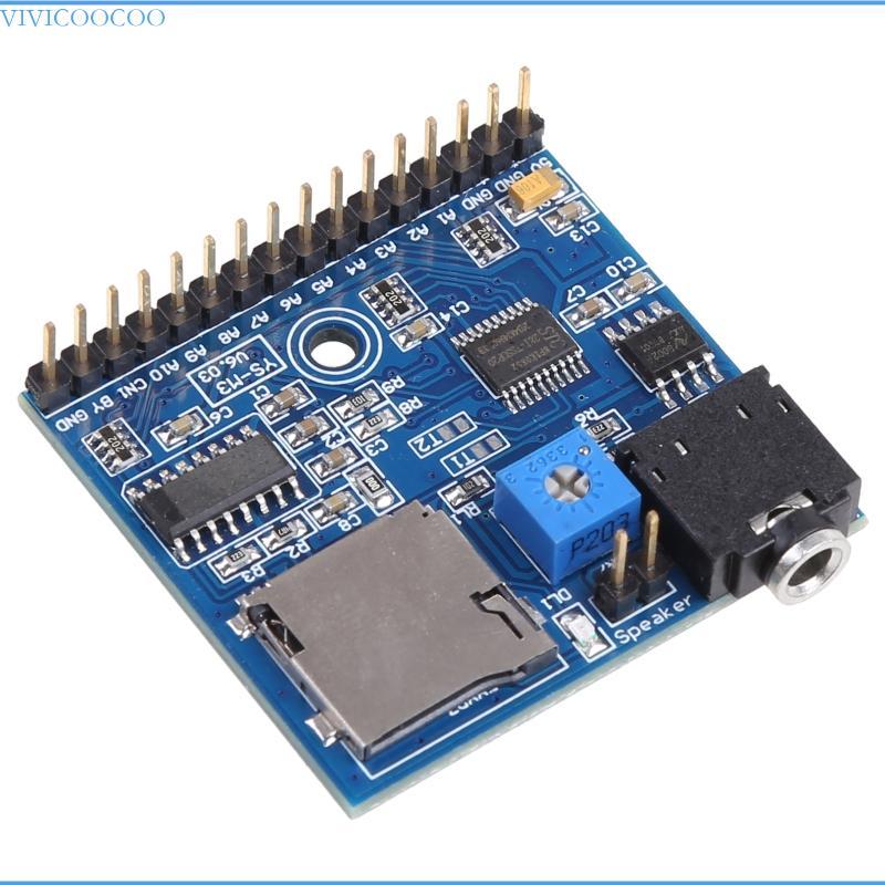 VIVI DC 5V MP3 Voice Player Module SD TF Voice Broadcast Trigger Player + 2 พอร์ต
