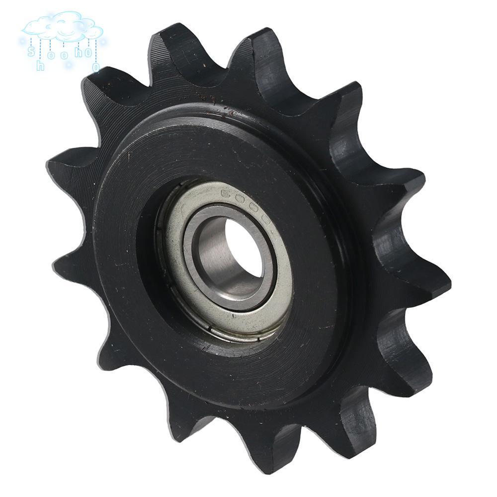 SHOOHOO Chain Idler Sprocket, C45 เหล็กคาร์บอน 13 ฟันนูน Idler Gear, ทนทาน 10 มม.Bore 1/2 "Pitch Sin