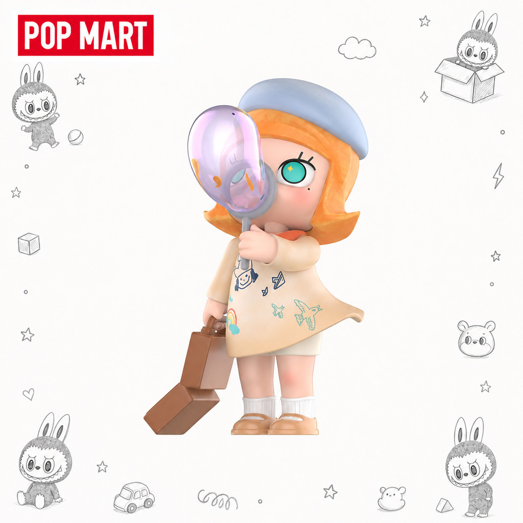 P POPMART POPMART MOLLY Dream Chasing Bubble Figure ของขวัญเล่นอินเทรนด์