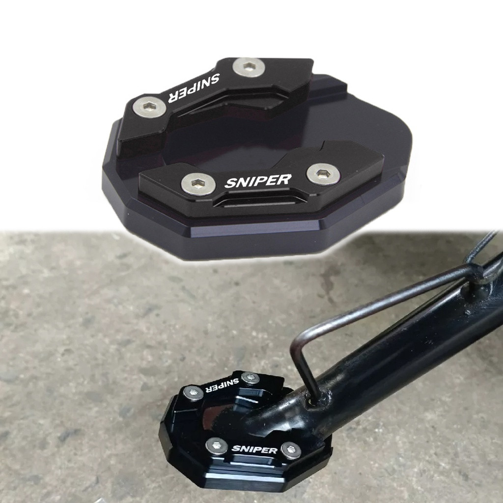 สําหรับ YAMAHA Sniper 150/ 155 155R MX135 ดัดแปลงด้านข้างรองเท้าแบนเท้า Kickstand Pad-152c4c8b