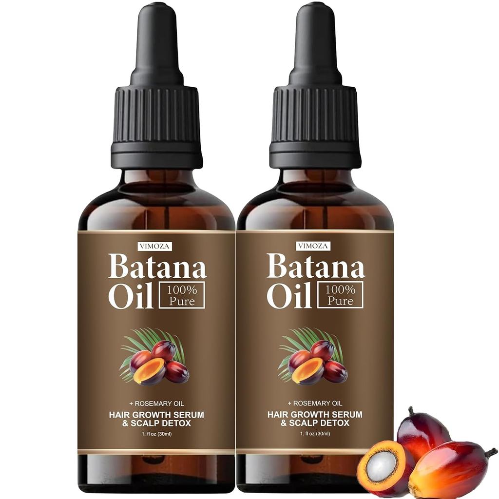 Batana Oil for Hair,Hair Oil with Rosemary for Hair Growth - น้ํามันบาจาออร์แกนิก 100% (2 ชิ้น)