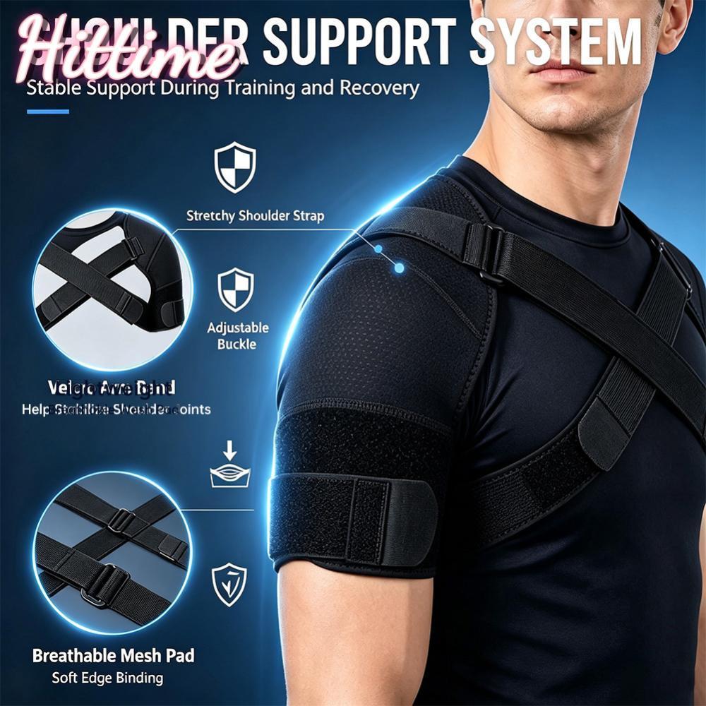 HITTIME สายคล้องไหล่คู่ปรับ Breathable ป้องกันรั้งท่าทาง Corrector สนับสนุนเข็มขัดสําหรับ Office Gym