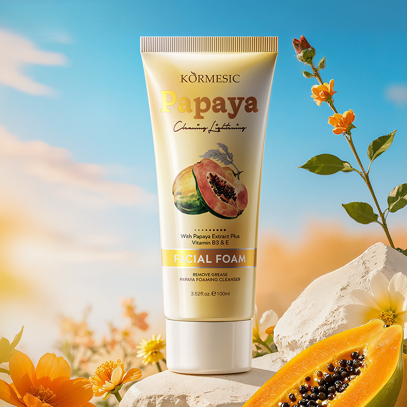 พร้อมสต็อก BPOKORMESIC Papaya Foam Cleanser Cleanser Care Care 0824